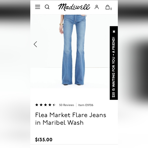 Madewell Flea Market flare jeans - Picture 6 of 10